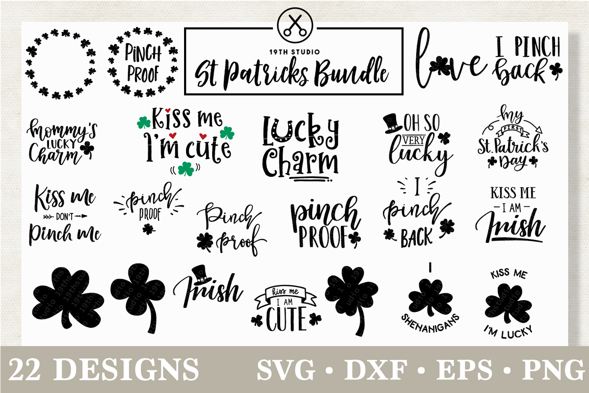 St. Patrick's Day SVG Bundle | MB18, an Illustration by Craft House SVG