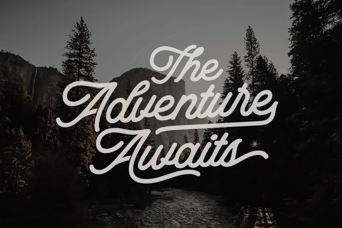 The Mogaster - Monoline Script, a Script Font by Letterhend Studio (Photo 3 of 9)