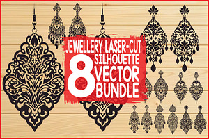 Decorative Earring Vector Set, an Illustration by balal