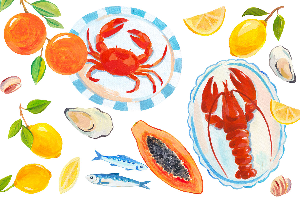 Limoncello, Acrylic summer set, an Animal Illustration by Lembrik's Artworks (Photo 3 of 6)
