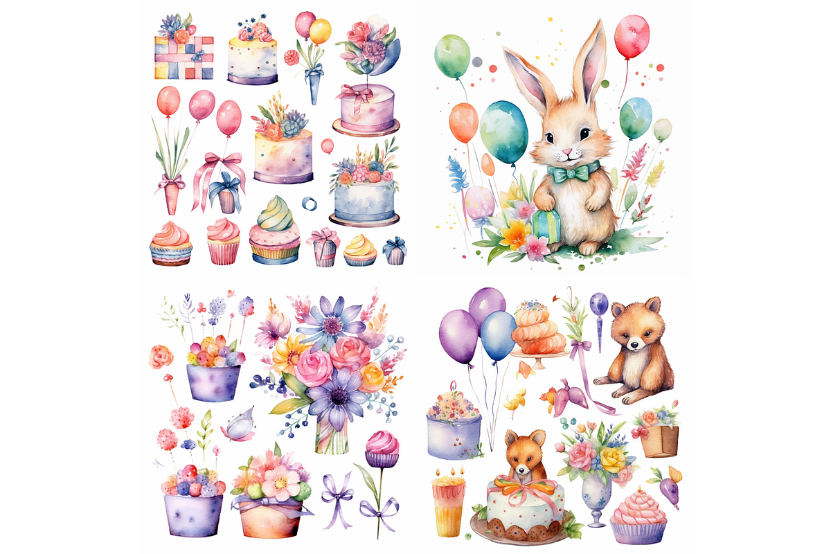 Midjourney Prompt Birthday ClipArt, an Object Graphic by Milano Creative (Photo 6 of 7)