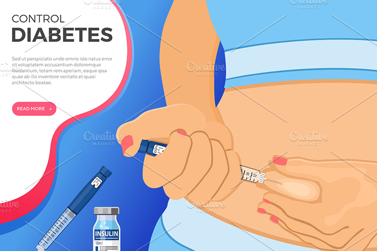 Control Your Diabetes Concepts, a Healthcare Illustration by TAlex (Photo 2 of 6)