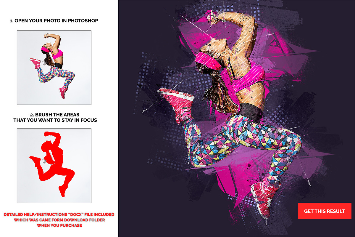 Abstract Art Photoshop Action, an Action Add-On by Design Forest (Photo 2 of 12)