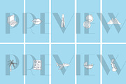 40 Blue Instagram Highlight Icons, a Social Media Template by Masters of Instagram (Thumbnail 3 of 5)