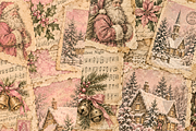 Pink Christmas Junk Journal Pages, a Background Graphic by Markicha Art (Thumbnail 4 of 5)