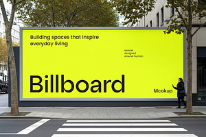 Street Advertising Billboard Mockup, an Advertising Mockup by graphypix
