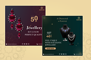 Jewellery Social Media Post Template, a Social Media Template by Uptechies (Thumbnail 2 of 4)