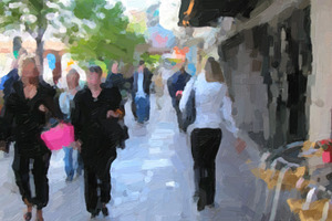 City Life Oil Paint