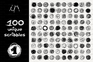 Vector SET 100 SCRIBBLES Part 1