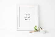 Botanical 8x10 frame mockup, a Print Template by White Hart Co. (Thumbnail 1 of 2)