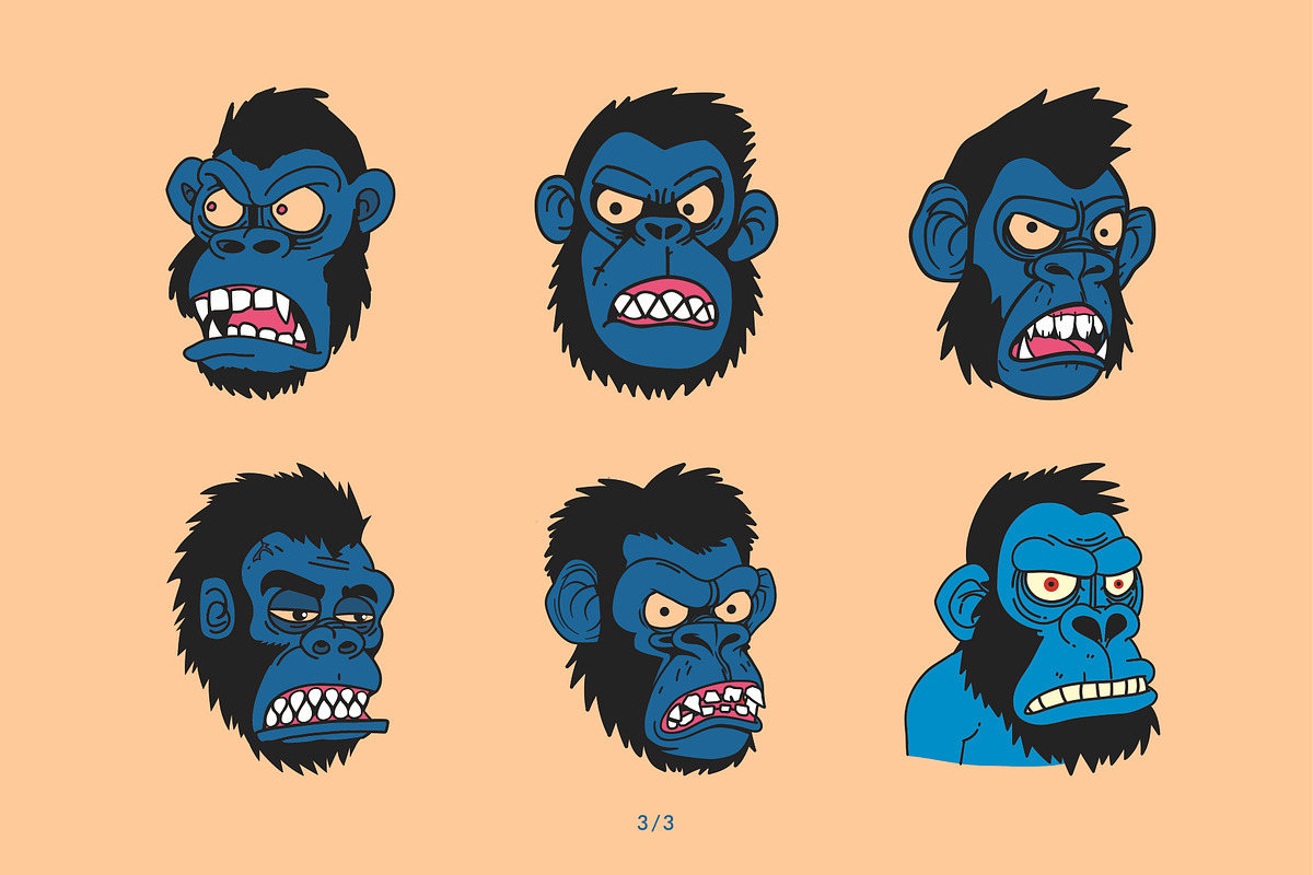 Animal Head Handrawn Vector, an Animal Illustration by Alternate Studio (Photo 4 of 4)