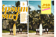 Tropical Surf Poster With Kids, a Product Mockup by McLittle Stock (Thumbnail 1 of 4)