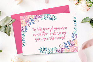 Mother's Day Card Template BONUS