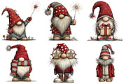 New Year Gnome Clipart, an Illustration by Craft Nest (Thumbnail 3 of 9)
