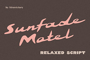 SunfadeMotel Handwritten Bold Script, a Script Font by Struvictory.art (Thumbnail 1 of 9)