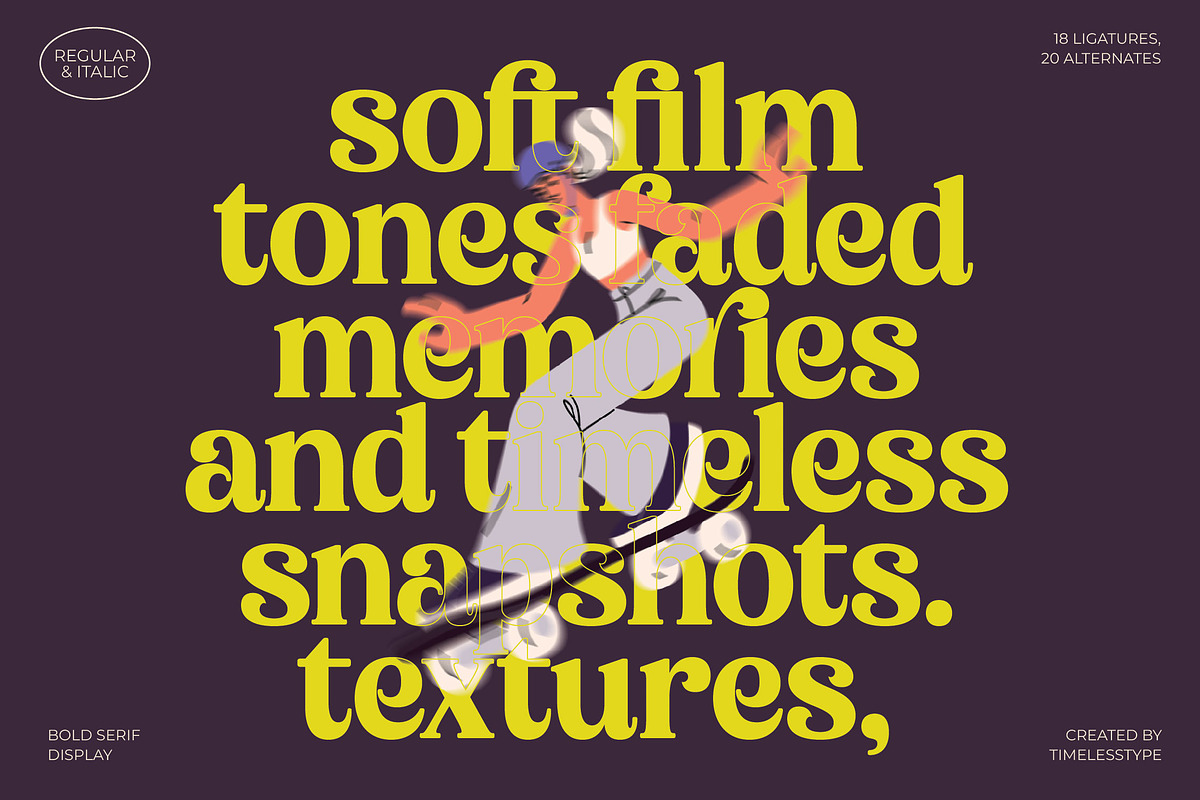 Bikers Groovy Retro Serif Font, a Serif Font by timelesstype.co (Photo 4 of 15)