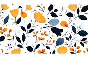 Seamless pattern featuring orange, a Texture Illustration by Sergey Kotenev