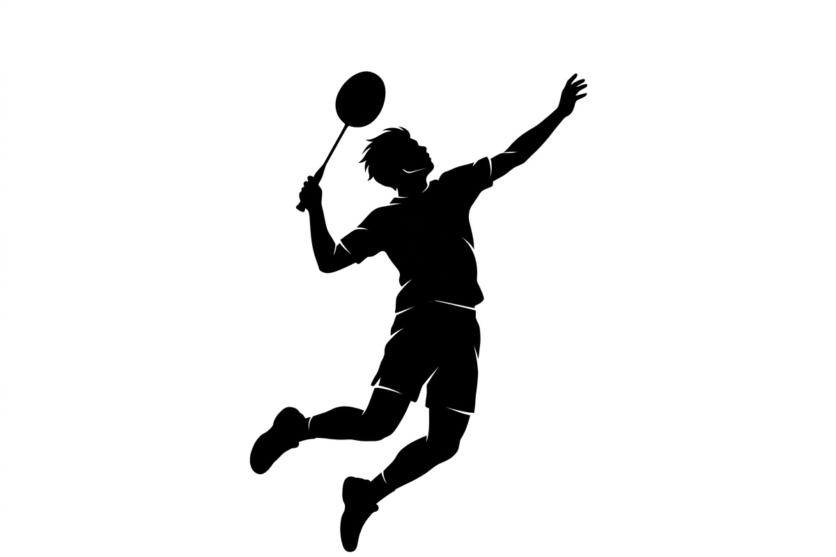 60 Badminton Player Smash Silhouette, a Person Illustration by Amazin_art (Photo 2 of 37)