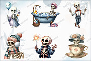 Whimsical Skeleton PNG Bundle, a Graphic by designcity5 (Thumbnail 2 of 5)