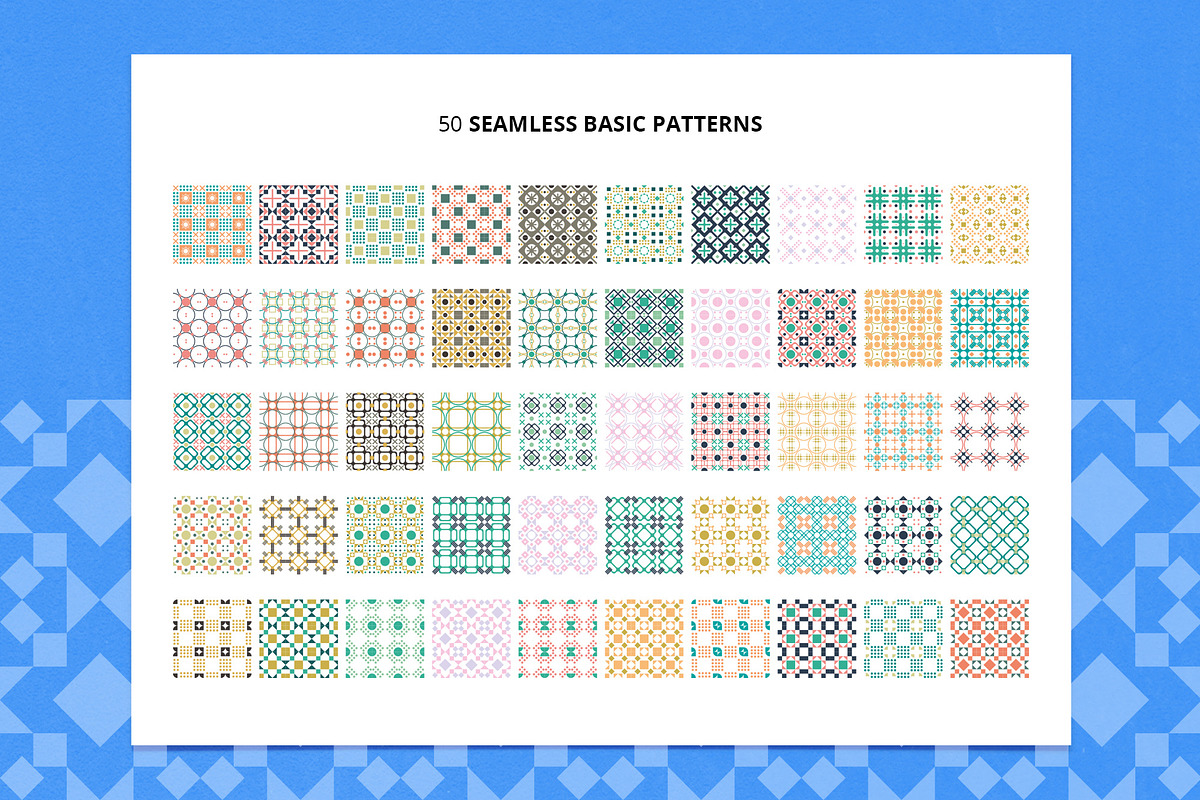 Playful Geometric Pattern Bundle, a Pattern Graphic by Juru Rancang Graphic (Photo 3 of 10)