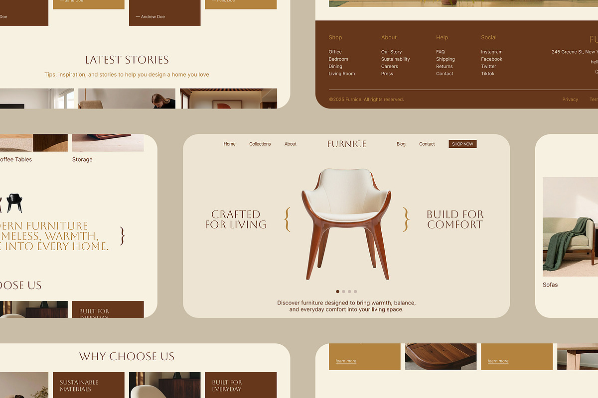Furniture Figma Landing Page, a Landing Page Template by Supanium Studio (Photo 3 of 5)