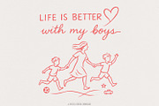 Life Is Better With My Boys PNG, an Illustration by SharpMarketplace (Thumbnail 1 of 9)