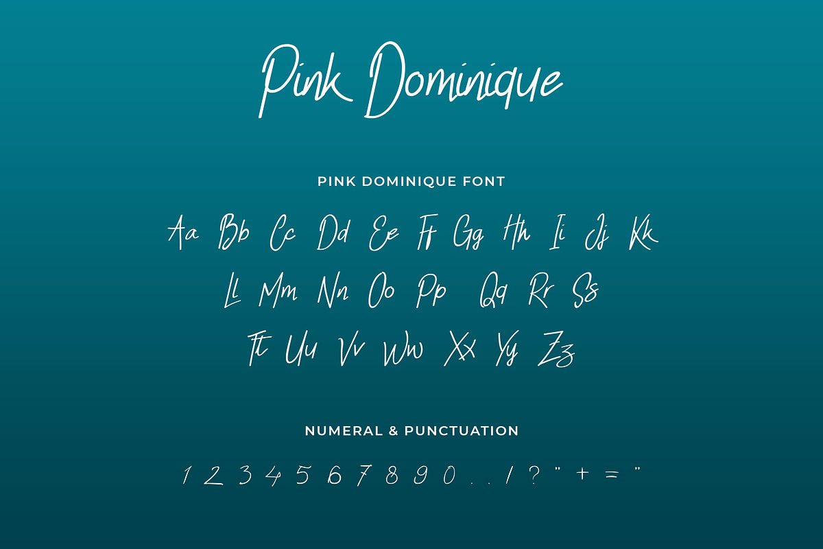 Pink Dominique Signature Font, a Script Font by UICreative (Photo 2 of 5)