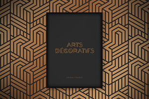 DECOR - Geometric Art Deco Font