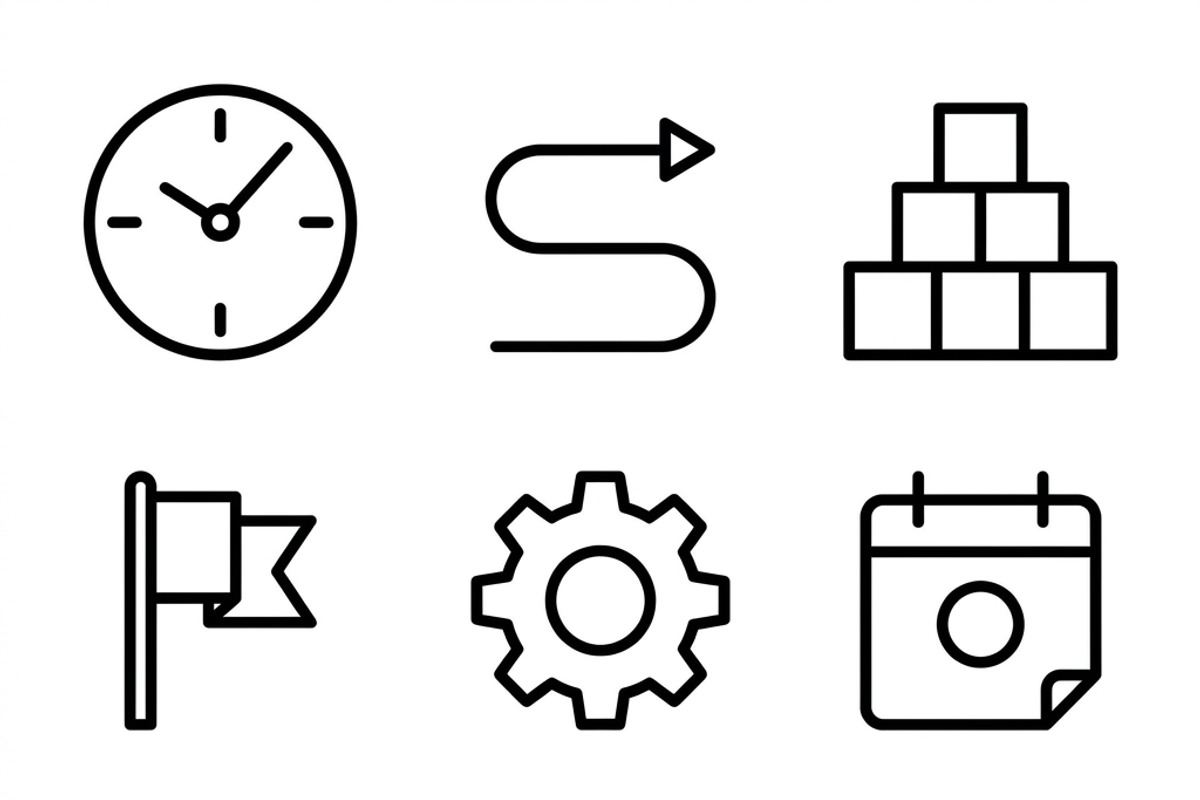 350 Project Management Icons, an Outline Icon by adenpinkstore (Photo 6 of 14)