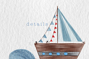 Watercolor Ocean Clipart, an Animal Illustration by Oleksandra Illustrates (Thumbnail 14 of 21)