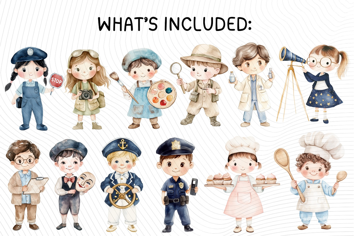 My Dream Jobs Clipart Set, a Person Illustration by PassionPNGcreation (Photo 9 of 12)