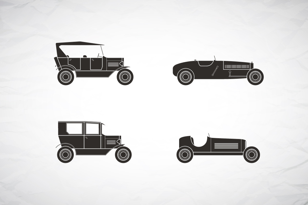 14 icons of retro cars preview 3