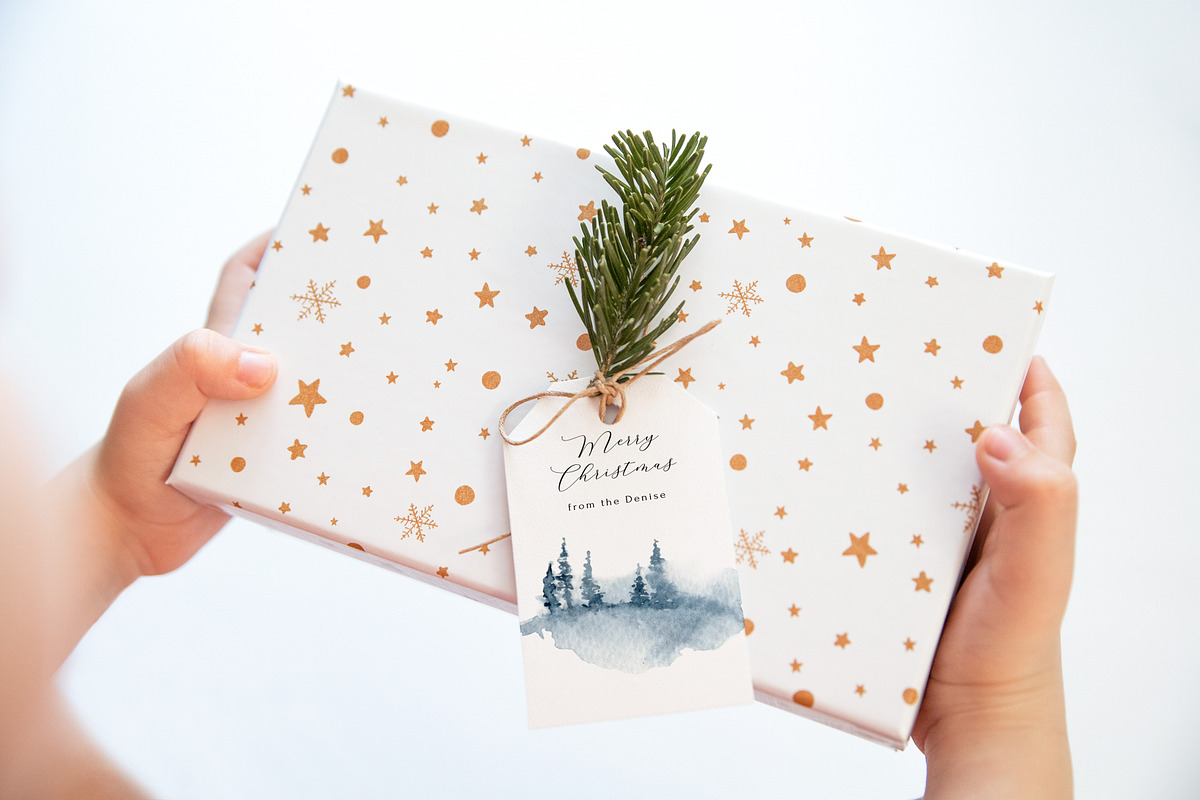 Christmas Tag Mockup,Gift Tag Mockup, a Product Mockup by ILoveMockupDesign (Photo 6 of 9)