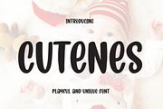 Cutenes | Script Font, a Script Font by Scratchones (Thumbnail 1 of 8)