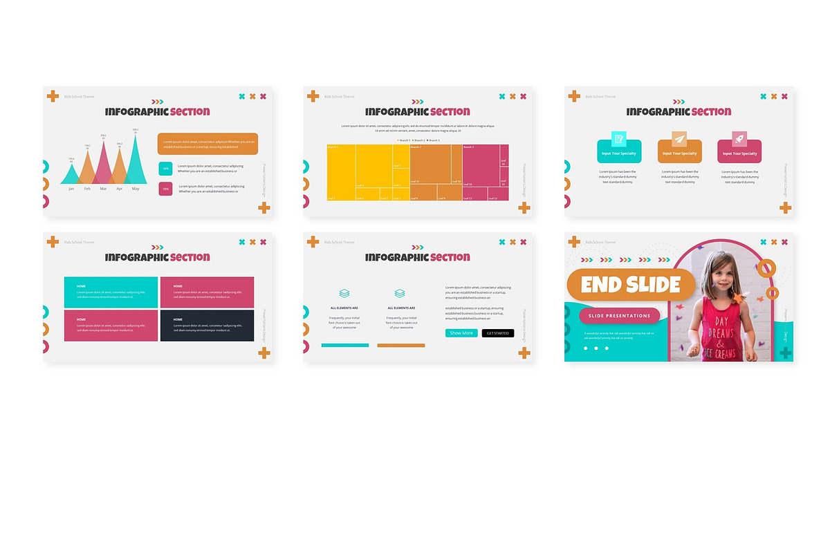 Cute Kids - Google Slides Template, a Presentation Template by AQR Studio (Photo 4 of 4)