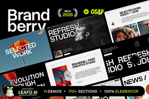Brandberry Elementor WordPress Theme, a WordPress Template by treethemes