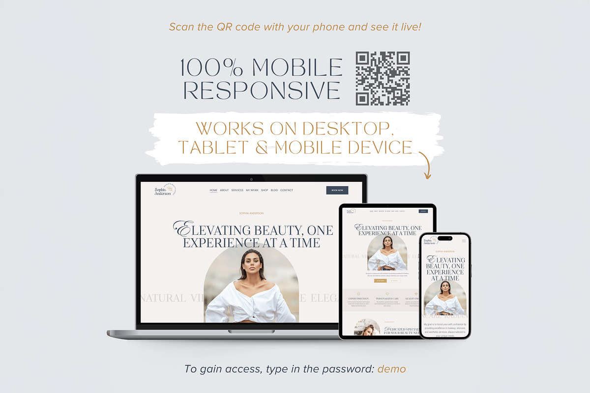 Medspa Squarespace Template preview 8