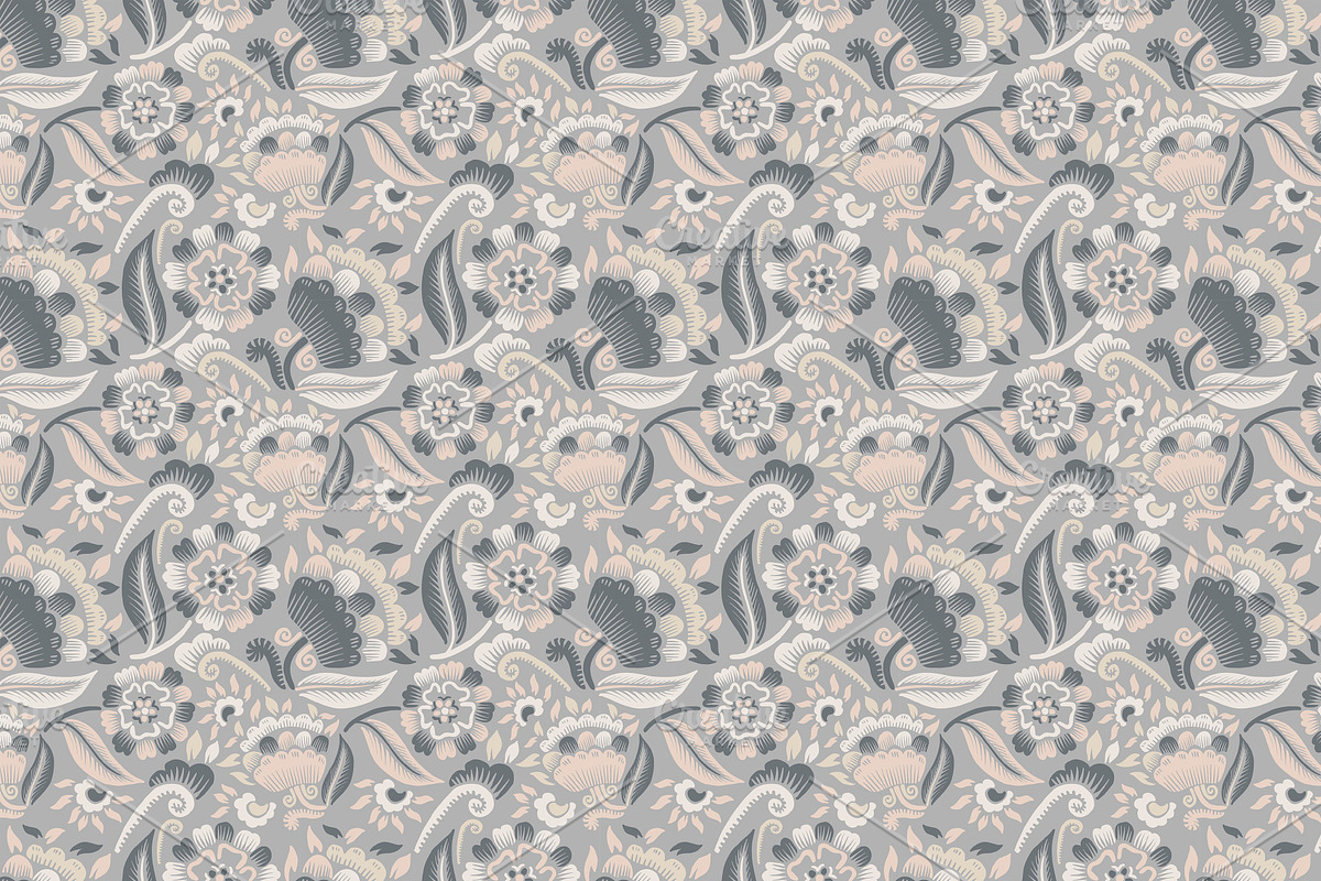 Block Print stylized floral, a Decorative Illustration by Tanna.ART (Photo 3 of 13)