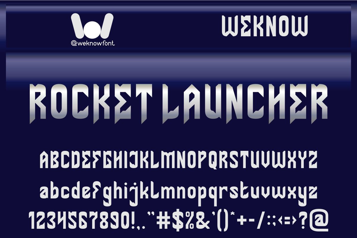 Aeroplane font, a Font by weknow (Photo 3 of 9)