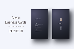 Arven - Elegant Business cards, a Business Card Template by Ctrl space studio
