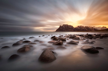 Magical sunset stock photo containing norway and lofoten, a Nature Photo by inigocia