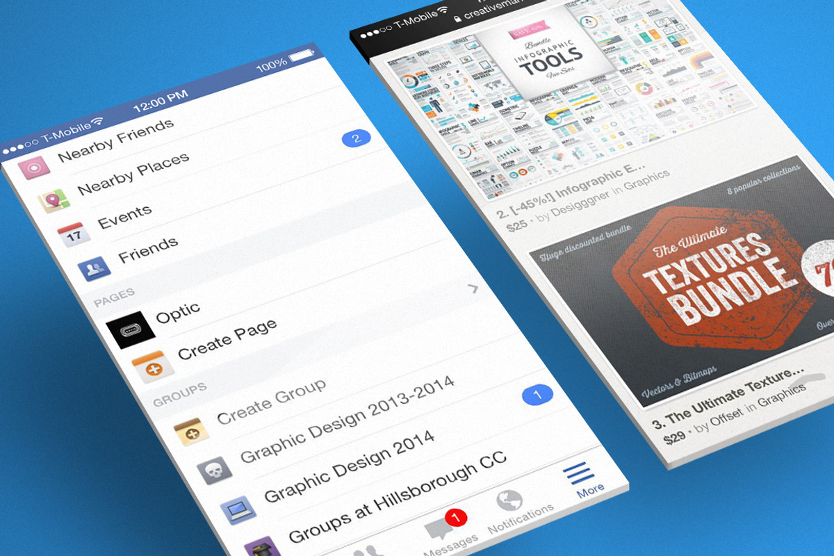 Mobile Mock-Up, an iPhone Mockup by Palm Street Creative (Photo 1 of 2)