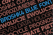 BroshK4-Blue, a Sans Serif Font by glukfonts (Thumbnail 4 of 5)