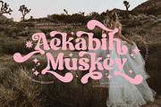 NCL Aekabih Muskey - Retro Groovy, a Serif Font by Enxyclo Studio (Thumbnail 1 of 15)