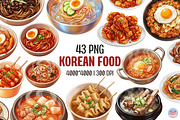 Korean Street Food 43 Clipart Bundle, a Food Illustration by Eyestudio (Thumbnail 1 of 5)