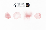 Digital realistic watercolor brushes, a Brush Add-On by tetiartline (Thumbnail 5 of 7)