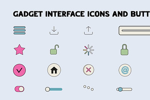 Gadget Interface Icons  for DaVinci, a Templates & Theme by 2dfx