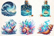 Magical Ocean Sublimation Clipart, an Illustration by Libby Wishes (Thumbnail 3 of 7)