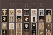 The Muses Vintage Snail Mail Stamps, an Object Graphic by Make Stories Studio (Thumbnail 10 of 10)