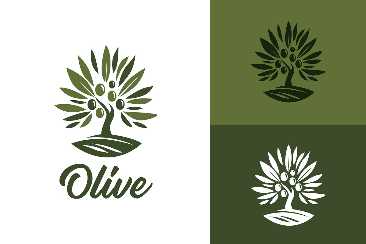 Modern Olive Tree Logo Design, a Branding & Logo Template by funpixel
